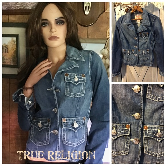 True Religion Jackets & Blazers - NWOT True Religion/Jackie Big T Denim Jacket